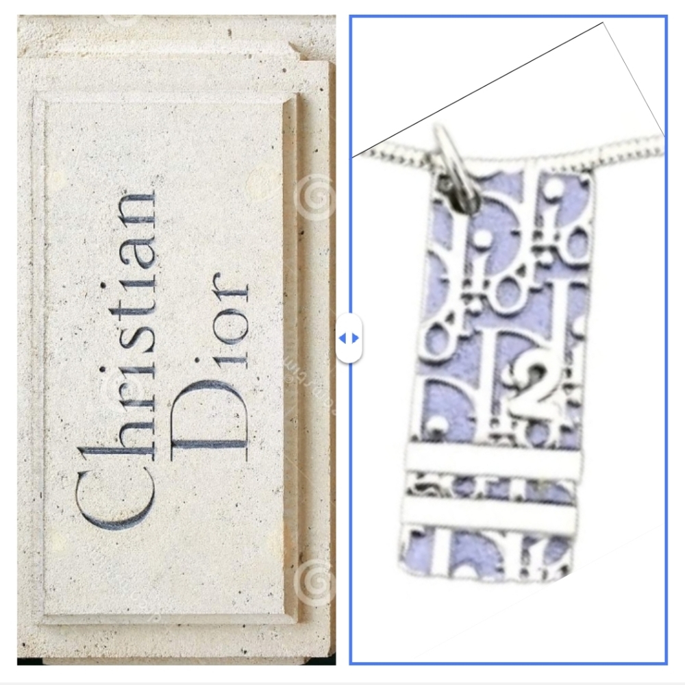 🧧NWOT Christian Dior Trotter Silver Necklace & BAG🏆+GIFT(COPY) - Picture 10 of 10
